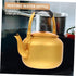 Hemoton Aluminium Tea Kettle Anti Leak Vinegar Milk Tea Kettle Coffee Pot for Home Restaurant (Yellow 1L)...