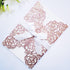 20PCS Laser Cut Wedding Invitations Cards 5“ x 7.28” Hollow Rose with Ivory Ribbons for Bridal Shower Engagement Birthday Graduation Invitation, B...