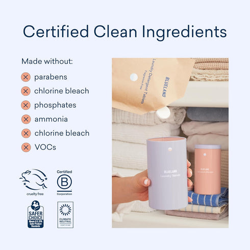 BLUELAND Laundry Detergent Tablets 36 Count, Plastic-Free Alternative to Pods, Sheets, or Liquid - Natural, Sustainable, Eco-Friendly Laundry Dete...
