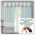 Madison Park Window Curtain Single Panel Faux Silk, Elegant Pleats, Rod Pocket Curtains for Living Room Privacy, Room Darkening Window Curtain for...