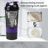 Shaker Bottle - Protein Shaker Cup with Storage Compartments - Leak-proof Workout Shake Bottles with Mixer for Smooth Mixing-500ML/16oz (PURPLE & ...