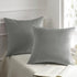 Phantoscope Pack of 2 Velvet Decorative Throw Decorative Pillow Cover Soft Solid Square Cushion Case for Couch Mist Grey 20 x 20 inches 50 x 50 cm...