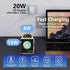for Samsung Galaxy Z Flip Wireless Charger-2 in 1 Foldable Travel Charging Station, Portable Fast Charger Stand for Samsung Galaxy Z Flip 6/5/4/3,...