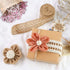 VGOODALL 16 PCS Natural Burlap Flowers Set, Including 12 PCS Handmade Lace Burlap Flowers and Bowknots, 4 Rolls Burlap Ribbon for Christmas Birthd...