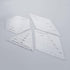 Yetaha 4PCS Quilting Rulers, 60 Degree Equilateral Triangle and Rhombus, 45 Degree Rhombus, Hexagon Shape Templates Transparent Patchwork Sewing C...