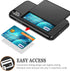 SAMONPOW for iPhone X/XS Case Wallet Card Holder for iPhone 10 Case Wallet Card Holder Heavy Duty Protection Shockproof Anti Scratch Soft Rubber B...