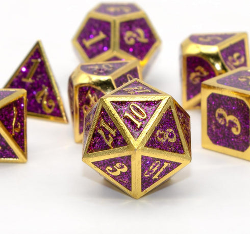 Metal D&D Dice Set, HNCCESG Polyhedral DND Dice for Role Playing Dungeons and Dragons Pathfinder RPG MTG Board Games Tabletop Gaming Shadowrun War...