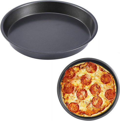 Yosoo 8 inch Carbon Steel Non-stick Round Pizza Pan,Microwave Oven Baking Dishes Pans...