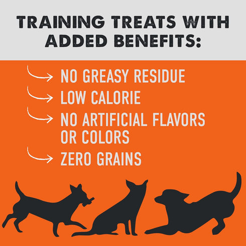Cloud Star Tricky Trainers Soft & Chewy Dog Training Treats 5 oz Pouch, Peanut Butter Flavor, Grain-Free Low Calorie Behavior Aid with 130 treats...