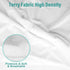 Zippered Pillow Protectors Cover Cases Set of 2 Standard Size 21x27 inch, Soft Terry Cotton Zip Covers with Allergy-Free Sleep for Dorm...
