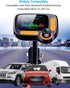 Bluetooth FM Transmitter Car Adapter,Support Wireless Handsfree Call and MP3 Music/APP Audio Play,1.8" Color Screen,3 USB Charger,3.5mm AUX Port,C...