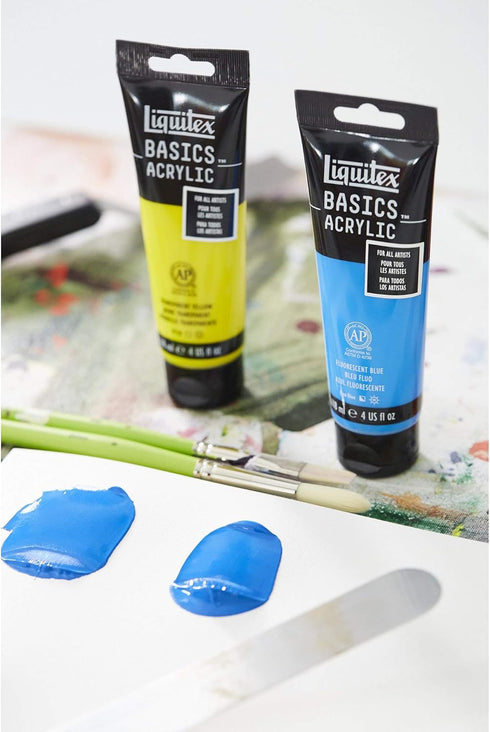 Liquitex BASICS Acrylic Paint, 118ml (4-oz) Tube, Transparent Yellow...