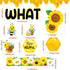 66 Pieces Bee Bulletin Board Decorations - Bee Hive Theme Cutouts Classroom Bulletin Board Decor Border Set Sunflower Cutouts for Classroom Wall B...