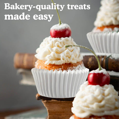 Regency Wraps Baking Cups, Greaseproof Cupcake Muffin Liners, Non-Stick for Easy Removal and Easy Serving of Baked Treats, Pack of 72, Mini Size, ...