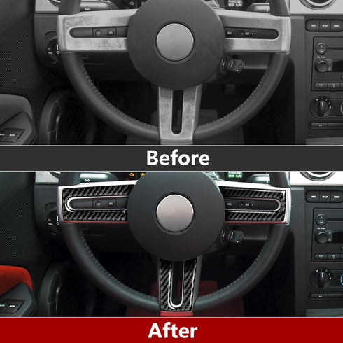 Car Sticker Decal Carbon Fiber Interior Trim for Ford Mustang GT Shelby 2005 2006 2007 2008 2009 S197 Accessories...