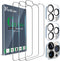 Ferilinso 3 Pack Screen Protector for iPhone 13 Pro with 2 Pack Tempered Glass Camera Lens Protector Phone Case Friendly Ultra Accessories Protect...