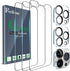 Ferilinso 3 Pack Screen Protector for iPhone 13 Pro with 2 Pack Tempered Glass Camera Lens Protector Phone Case Friendly Ultra Accessories Protect...
