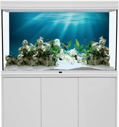 AWERT 36x18 inches Undersea Theme Aquarium Background Sunshine Underwater World Fish Tank Background Vinyl...