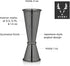 Viski Japanese Style Double Jigger for Cocktails, Bar Kit Essential, 1oz and 2oz with Interior Measurements, Stainless Steel with Gunmetal Finish,...