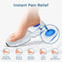 Heel Cushions for Heel Pain Relief (4 Pack) - Gel Heel Cushion Inserts, Gel Heel Cups Heel Pain Relief, Heel Pads Shoes, Heel Support Heel Inserts...