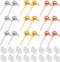 600Pcs Ball Post Earring Studs Set for Jewelry Making,300Pcs Earring Studs Ball Ear Pin Ball Post Earrings with Loop with 300Pcs Rubber Earring Ba...