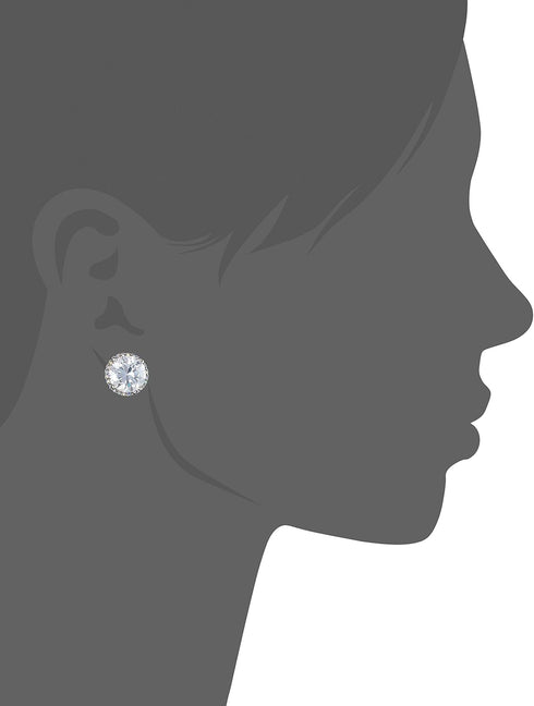 Betsey Johnson Crystal Stud Medium Earrings...