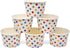 Gift Boutique 48 Count Colorful Polka Dot Treat Snack Cups 10oz Disposable Paper Cup Ice Cream Dessert Ices Bowls For Frozen Cupcakes Party Suppli...