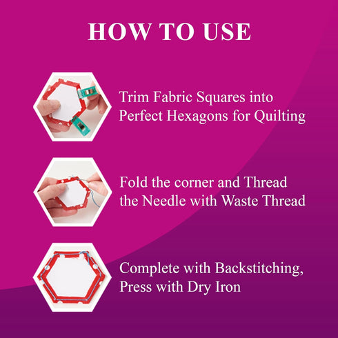 LaserThing Quilting Paper Templates | Handy Tools for Crafting Quilt Patterns | Ideal for Precision Quilting Projects | Includes 1'' Hexagon EPP S...