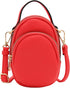 FashionPuzzle Two Compartment Mini Oval PU Leather Crossbody Bag...