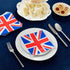 Juvale 100-Pack Union Jack Cocktail Napkins - 2-Ply Paper 6.5 x 6.5 in - Patriotic Union Jack Decor for UK Celebrations & London Party Decor - Bri...