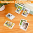 12 Packs Acrylic Fridge Magnetic Picture Frame Magnetic Polaroid Frames for Photos Instax Mini Frame Clear 2.36 x 3.54 Inch...