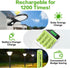 AA Rechargeable Batteries 800mAh Ni-MH Double A 1.2V High Capacity Precharged Solar Batteries for Garden Lights, Pathway Lights, Landscape Outdoor...