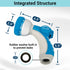 TheFitLife Garden Hose Nozzle Sprayer - Integrated Water Nozzle with 8 Adjustable Watering Patterns, Leak Proof, Water-saving, Anti-slip, Easy Con...