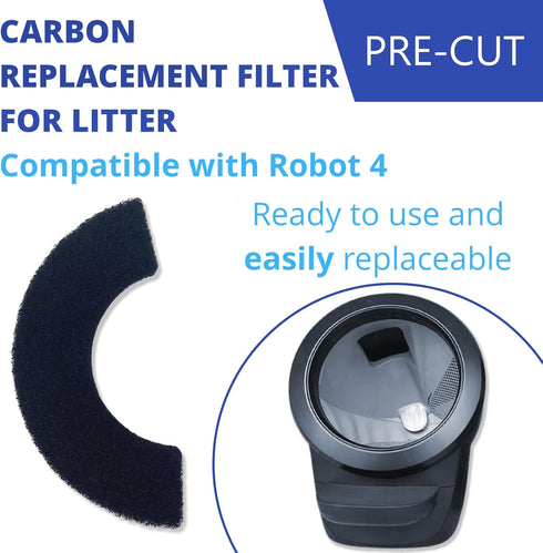 Replacement Filter Compatible with Litter-Robot 4 Activated Carbon Replacement Filter - Activated Carbon Replacement Filter - Keep Home Fresh for ...
