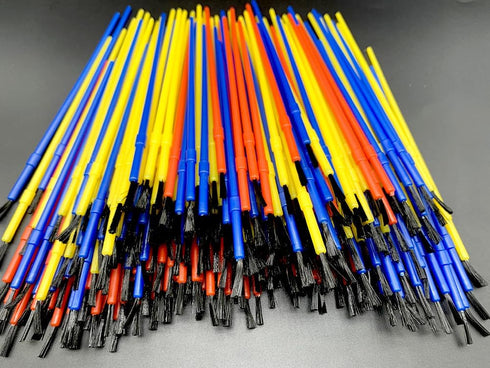 150Pcs Plastic Paint Brushes Set Acrylic Paint Brushes Watercolor Brushes Colorful Detail Painting Kit Art Supplies for Acrylic Oil Watercolor Pai...