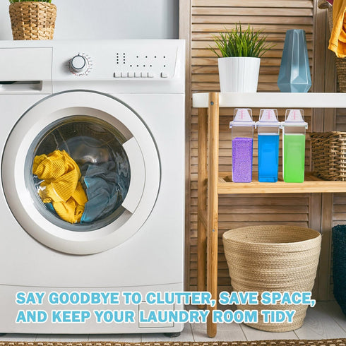 Liquid Laundry Detergent Dispenser 78 OZ laundry Soap Dispenser Laundry detergent Container with 6 Removable Labels Liquid Detergent Dispenser Lau...
