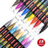 ZEYAR Premium Acrylic Paint Pen, Water Based, Extra Fine Point, 18 Colors, Odorless, Acid Free and Safe, Opaque Ink, Environmental Friendly, AP Ce...