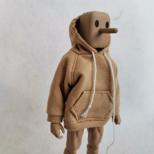1/12 Scale Strong Man Action Figure Clothes Men's Hoodie Clothing for 1:12 6inch Notoman,NWTOYS Male Action Figure Doll (Yellow)...