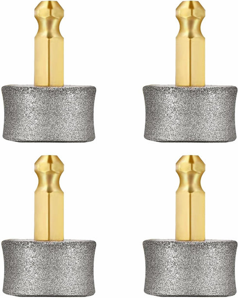 4 Pcs Dog Nail Grinder Replacement Heads Compatible with Casfuy, Professional Diamond Tips Drill Bit Pet Nail Spare Wheels Trimmers for Large Medi...