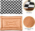 Checkerboard Pet Bed Pad Soft Dog Bed Mat with Anti-Slip Bottom, Machine Washable Crate Pad Mattress for Dog Sleeping...