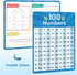 Dry Erase Number Line Whiteboard, 9" x 12" 1-100 Number Double-Sided Math Practicing Chart, Homeschool Supplies?Educational Tools for Kids Student...
