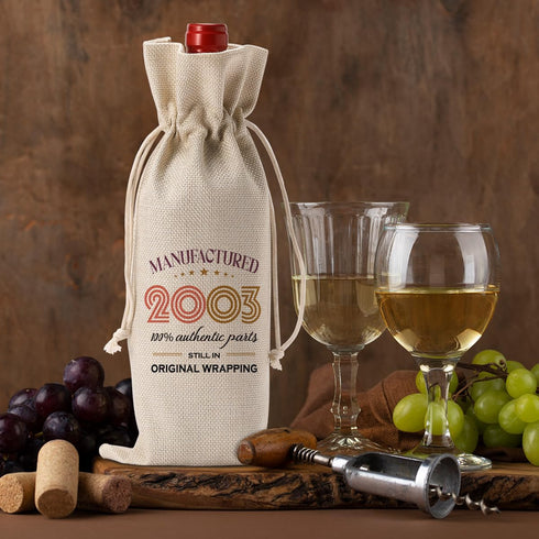Happy 21st Birthday Party Decorations for Her Him, Cool 21st Birthday Gifts for Her Him Wine Bag, Unique 21 Year Old Birthday Gifts for Her Women,...