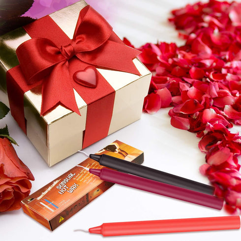 BBTO 6 Pieces Low Temperature Candles Wax Dripping Romantic Candles for Couples Lovers...