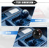 Car Manual 4 Speed Ball Gear Shift Knob Kit, Round Short Throw Shifter Universal for Manual Transmission Vehicles Durable Acrylic Black with Adapt...