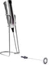 Ozeri Deluxe Milk Frother and 12 oz Frothing Pitcher in Stainless Steel, with Extra Whisk Attachment...