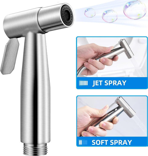 Handheld Bidet Sprayer for Toilet,Portable Pet Shower,Toilet Water Sprayer Seat,Bidet Attachment,Bathroom Stainless Steel Spray for Personal Hygie...