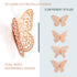 3D Gold Butterfly Wall Decor 3 Sizes 4 Styles Butterfly Party Decorations Cake Decorations Removable Stickers Wall Decor Room Mural Metallic Kids ...