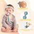 4-Pack Silicone Pacifier Clip Holder, Soft Flexible Binky Clips, Food Grade Silicone Pacifier Strap with Clip, Teethers Toys Clips, for Baby Boy a...