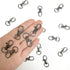50PCS Metal Lobster Claw Clasp with Key Rings, 25PCS Keychains Clips Hooks and 25PCS Key Chain Rings, Keychain Accessories, Keychain Rings Making ...