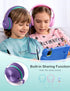 Headphones for Kids for School, Kids Headphones with Microphone, Sharing Function, 85dB/94dB Safe Volume Limit, HD Sound, Over Ear Kids Headphones...